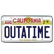 Back to the Future Outatime License Plate Replica